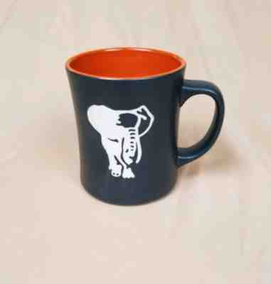 Starbucks 2011 Elephant Coffee Mug Cup Black Orange Embossed  - Sold on eBay Nov, 30th 2018 for $24.95