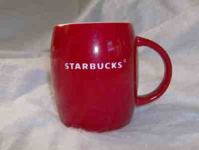 STARBUCKS 2011  RED BARREL COFFEE TEA MUG CUP - Sold on eBay Nov, 29th 2018 for $9.99