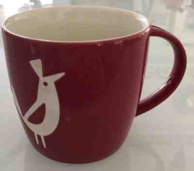 Starbucks Holiday 2011 Mug Red with White Bird - Sold on eBay Nov, 29th 2018 for $5.99