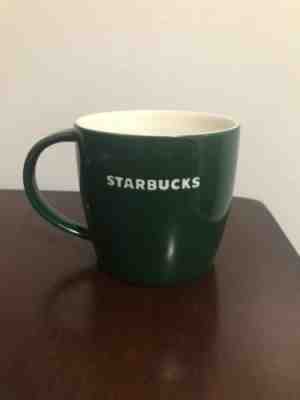 Starbucks Holiday Christmas Mug 2011 Dark Green Holly Leaf - Sold on eBay Nov, 28th 2018 for $9.00