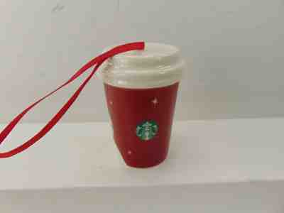STARBUCKS SNOWMAN Coffee MUG CHRISTMAS TREE ORNAMENT Miniature HOLIDAY 2012 - Sold on eBay Dec, 1st 2018 for $12.90