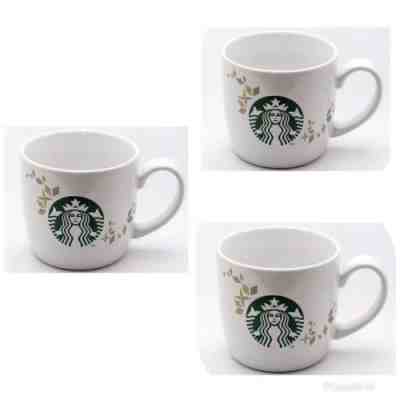 Starbucks White Siren Green Mermaid logo Mug Cup 14 oz 2013~set Of 3 - Sold on eBay Dec, 1st 2018 for $9.23