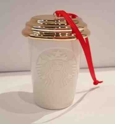 Starbucks Christmas 2013 Ceramic Holiday Hanging Ornament - Sold on eBay Dec, 1st 2018 for $5.95