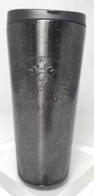 Starbucks Coffee 2014 Black Gold Speckled Confetti Travel Tumbler Stainless Mug - Sold on eBay Dec, 1st 2018 for $34.95