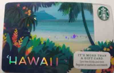 Starbucks Card, "Hawaii" issued in 2014 Series 6099  With Sleeve          (RR) - Sold on eBay Dec, 1st 2018 for $3.99