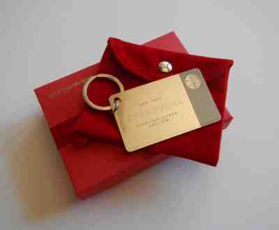 2014 Starbucks .925 Sterling Silver Edition  Keychain Card - NIB - $0 Pre-loaded - Sold on eBay Nov, 27th 2018 for $175.00