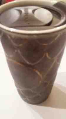 Starbucks 2016 Anniversary 10 oz Ceramic Tumbler/Travel Mug w/ Golden Scales NEW - Sold on eBay Dec, 2nd 2018 for $23.30