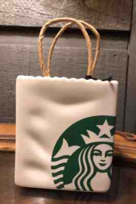 Starbucks Shopping Bag Ornament - Gift Card Holder - 2018 Holiday Collection - Sold on eBay Dec, 2nd 2018 for $24.99