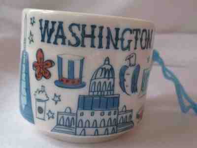 STARBUCKS COFFEE WASHINGTON DC BEEN THERE 2-OZ MINI MUG ORNAMENT - NIB NEW - Sold on eBay Dec, 2nd 2018 for $18.80