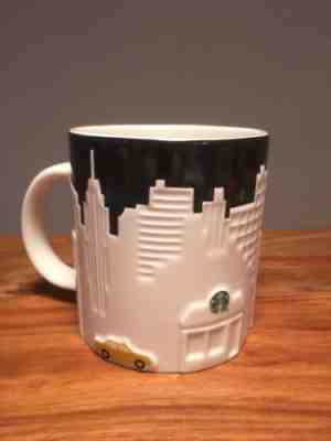 Starbucks New York Coffee Mug Cup Limited Edition Yellow Taxi Skyline - Sold on eBay Dec, 2nd 2018 for $18.00