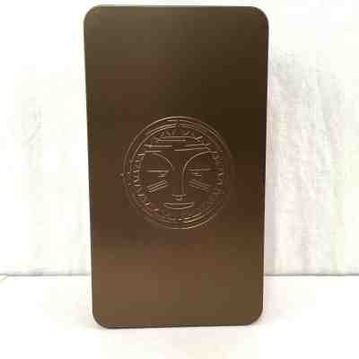 Starbucks Coffee Company 2008 Brown Metal Tin Sun Solar 6 3/8" x 3 1/2" x 2 3/4" - Sold on eBay Dec, 2nd 2018 for $10.00