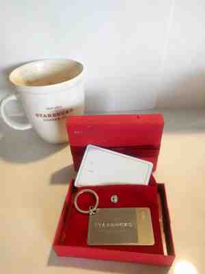 2014 Limited Edition Starbucks .925 Sterling Silver Gift Card Keychain $0 Bal - Sold on eBay Dec, 2nd 2018 for $100.00