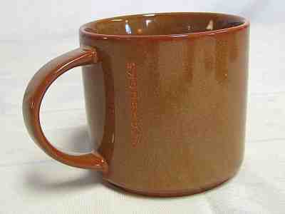 Starbucks 2013 brown  Embossed Porcelain Stacking Mug 14oz - Sold on eBay Dec, 2nd 2018 for $10.99