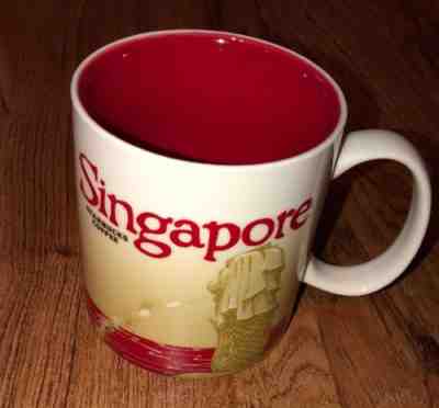 Starbucks Singapore 2012 Global Icon Coffee Mug Tea Cup RED 16OZ - Sold on eBay Dec, 2nd 2018 for $49.99