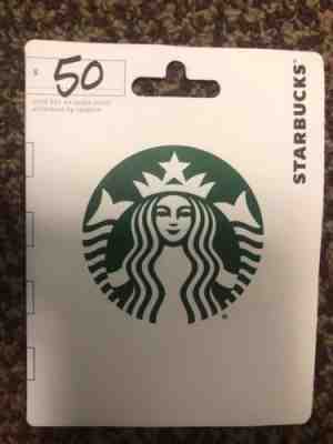 $50.00 Starbucks Gift Card - Sold on eBay Dec, 2nd 2018 for $44.00