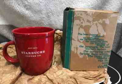 Starbucks 2001 Abbey Mug NWOT - Christmas Red - Sold on eBay Dec, 2nd 2018 for $14.95