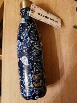 S'well Starbucks Blue Paisley Liberty of London Water Bottle RETIRED - Sold on eBay Dec, 2nd 2018 for $4.45