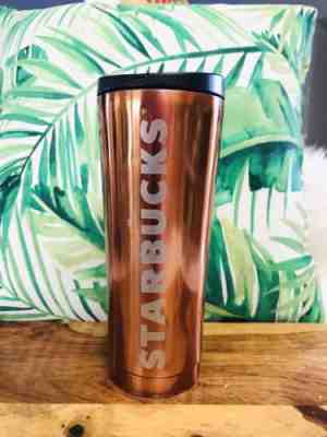 STARBUCKS bronze Stainless Travel Tumbler Mug Bottle 2013 - Sold on eBay Dec, 2nd 2018 for $13.00