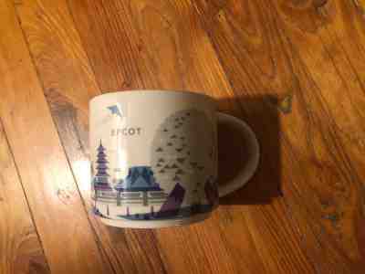 Starbucks Coffee Mug You Are Here  Disney Parks Epcot Purple  - Sold on eBay Dec, 2nd 2018 for $20.00