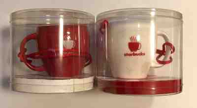 Starbucks 2004 Abbey II set of two ornaments - NIP - NOS - Sold on eBay Dec, 2nd 2018 for $30.00