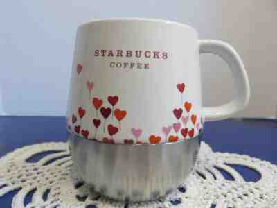 Starbucks 2007 Coffee / Tea  Mug / Cup  Red; Heart Balloons  Stainless Steel   - Sold on eBay Dec, 2nd 2018 for $10.95