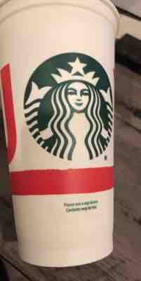 Starbucks JOY Holiday Cup Reusable Coffee Plastic Grande 16oz 2015 - Sold on eBay Dec, 2nd 2018 for $4.00