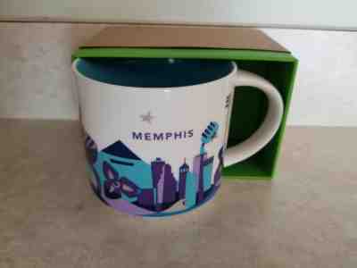 Starbucks Memphis YAH You Are Here 14oz Mug DISCONTINUED - NEW IN BOX - Sold on eBay Dec, 2nd 2018 for $49.95