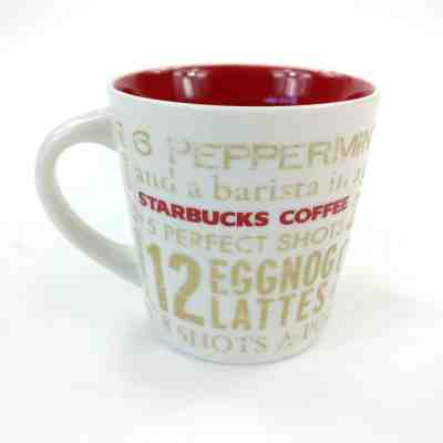 Starbucks 12 Days Of Christmas Holiday Coffee Cup Mug 14 Oz 2008 - Sold on eBay Dec, 2nd 2018 for $9.74