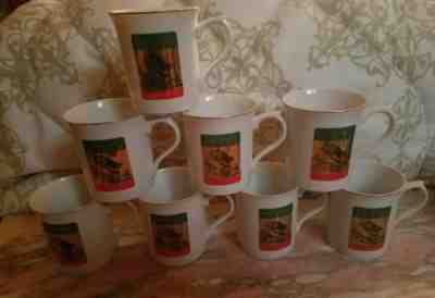 Starbucks Coffee Mug Christmas Blend Japan Santa Cup Green Gold White Holiday - Sold on eBay Dec, 2nd 2018 for $15.00
