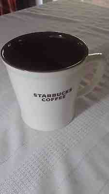 Starbucks Coffee Mug New Bone China White w/ Brown Interior 2009 16 oz Cup - Sold on eBay Dec, 2nd 2018 for $10.00