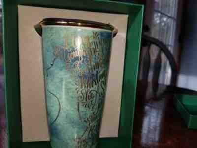 Starbucks Ceramic Travel Tumbler Mermaid/Siren Song Green/Gold New In Box - Sold on eBay Dec, 2nd 2018 for $34.00