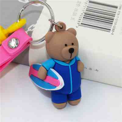 Starbucks Bear Keychain Bearista Keyring 2017 China Surfing Cute Bear Blue Boy - Sold on eBay Dec, 2nd 2018 for $9.99