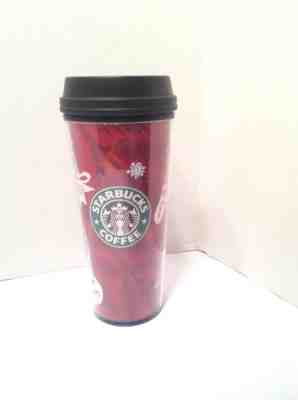 2009 STARBUCKS Christmas 16 oz Coffee Mug Tumbler Thermos Holiday - Sold on eBay Dec, 2nd 2018 for $9.49