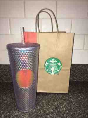 2018 STARBUCKS Holiday Cold Tumbler - 24 OZ - IRIDESCENT RAINBOW - Diamonds - Sold on eBay Dec, 2nd 2018 for $42.75