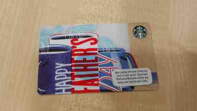 Starbucks Malaysia Happy Father's Day 2018 Card RELEASED 1/6/2018 PIN INTACT - Sold on eBay Dec, 2nd 2018 for $5.99