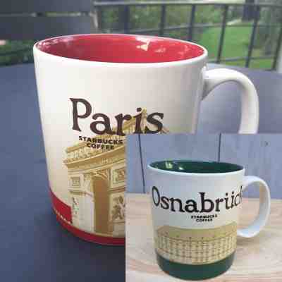 2 Original Starbucks City Mugs 16 oz PARIS VER.2 & OSNABRUCK Series 2016-2017 - Sold on eBay Dec, 2nd 2018 for $60.00