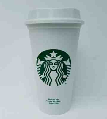 STARBUCKS Reusable Recyclable Grande 16 OZ Plastic Coffee Tea Cup Mug  - Sold on eBay Dec, 2nd 2018 for $6.75