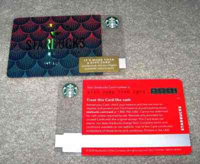 STARBUCKS 2018 SEATTLE COFFEE CO 1971 IRIDESCENT SCALES GIFT CARD #6157 - Sold on eBay Dec, 3rd 2018 for $3.00