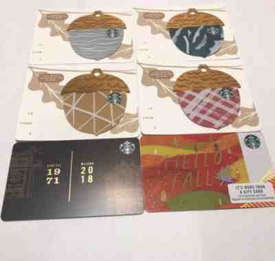 Starbucks Fall Cards 2018 & Starbucks Roastery Card 1971-2018 - Sold on eBay Dec, 2nd 2018 for $5.48