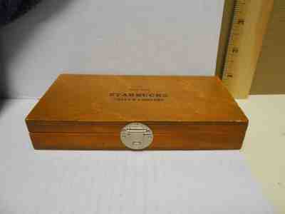 Vintage Starbucks Coffee Company Estd 1971 Small Wood Hinged Trinket Box  