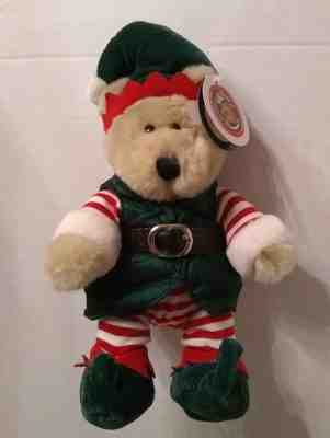 Starbucks Bearista Teddy Bear Elf Holiday Christmas Plush Stuffed Barista 2001 - Sold on eBay Nov, 6th 2018 for $10.75