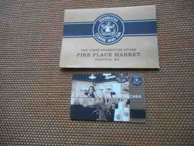 RARE 2002 Pike Place Starbucks Card Original with Sleeve New MINT Condition  - Sold on eBay Dec, 2nd 2018 for $14.00