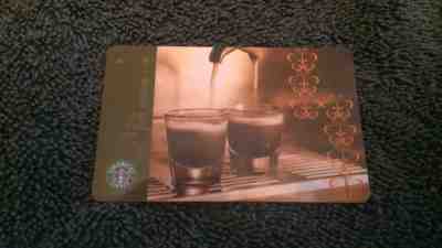 RARE! STARBUCKS 2003 Taiwan DOUBLESHOT Gift Card Never Used Condition - Sold on eBay Oct, 30th 2018 for $39.33