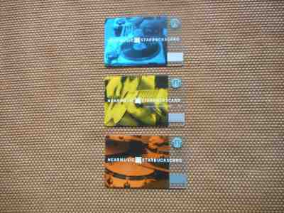 2006 'HEAR MUSIC TRIO'  'GEM MINT' 'EXQUISITE' STARBUCKS CARDS - Sold on eBay Dec, 2nd 2018 for $100.00