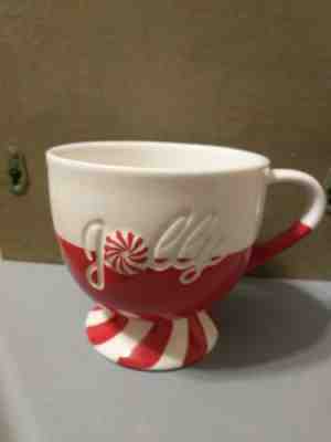 Starbucks Holiday 2007 Jolly Coffee Mug Christmas Peppermint Candy 12 Fl. Oz. - Sold on eBay Dec, 2nd 2018 for $5.00