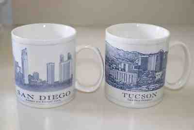 STARBUCKS 2008 2007 ARCHITECT SERIES - SAN DIEGO & TUCSON - TWO GREAT 18 OZ MUGS - Sold on eBay Dec, 2nd 2018 for $36.50