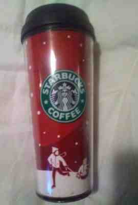 Starbucks Coffee tumbler christmas 2007 edition thermo plastic - Sold on eBay Nov, 26th 2018 for $9.39