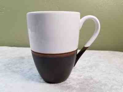  Starbucks Coffee Mug Cup 12 oz  WHITE TOP  Brown BOTTOM Ceramic 2008 - Sold on eBay Nov, 28th 2018 for $9.00
