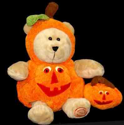 Starbucks Coffee Pumpkin BEARISTA Bear Plush Jack O Lantern 2008 Halloween EUC  - Sold on eBay Nov, 14th 2018 for $19.72