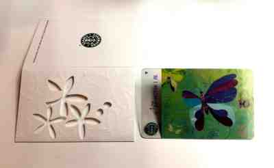 RARE STARBUCKS 2008 TAIWAN 10th ANNIVERSARY BUTTERFLY CARD NEW - Sold on eBay Nov, 14th 2018 for $16.01